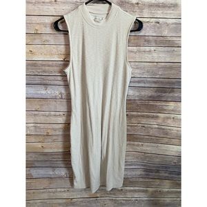 Abercrombie & Fitch Ribbed MockNeck Midi Sweater dress with Keyhole Back Size XL